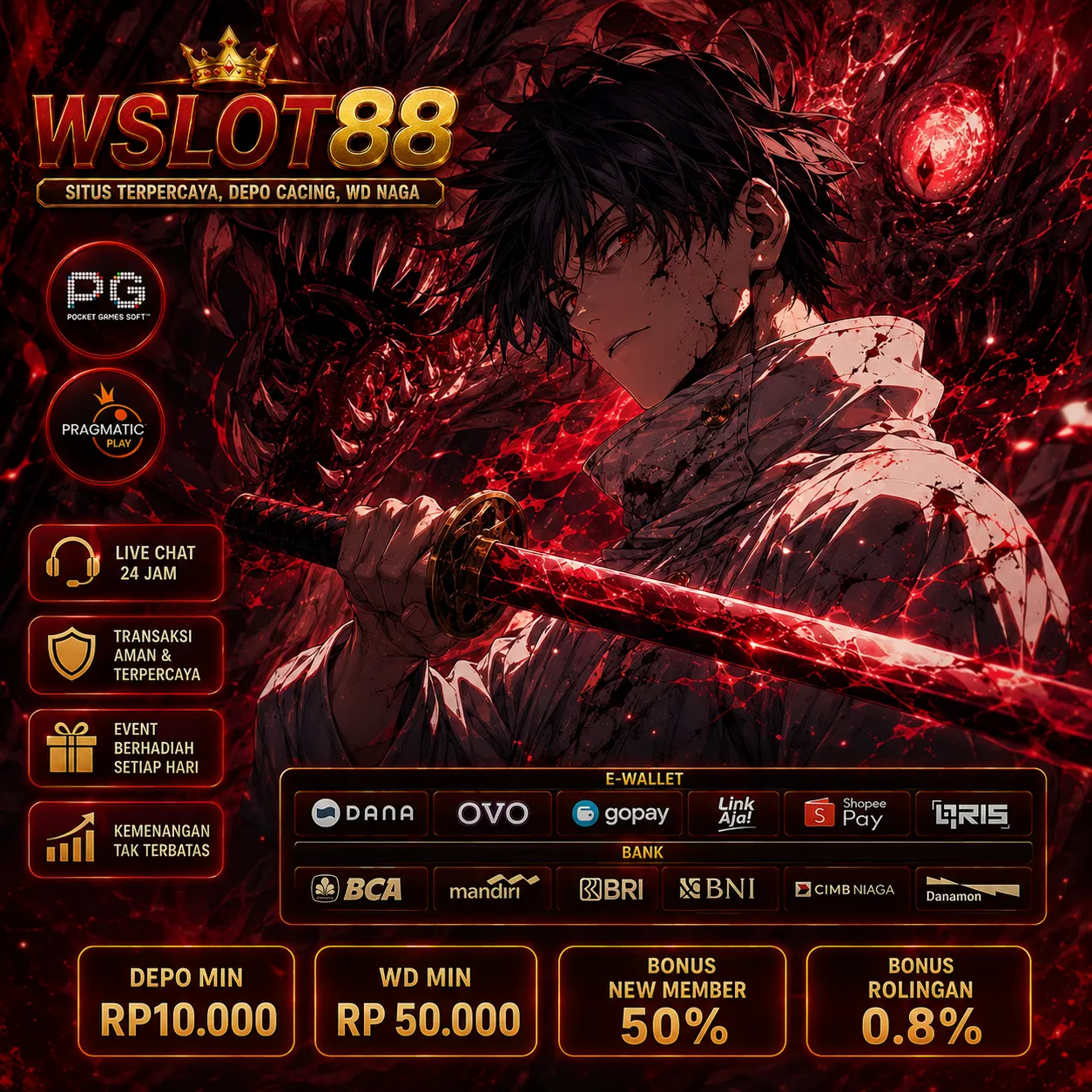 WSLOT88 Banner